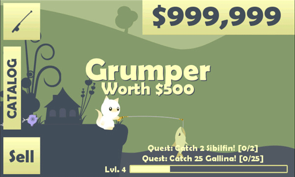 小猫钓鱼内置菜单无限经验