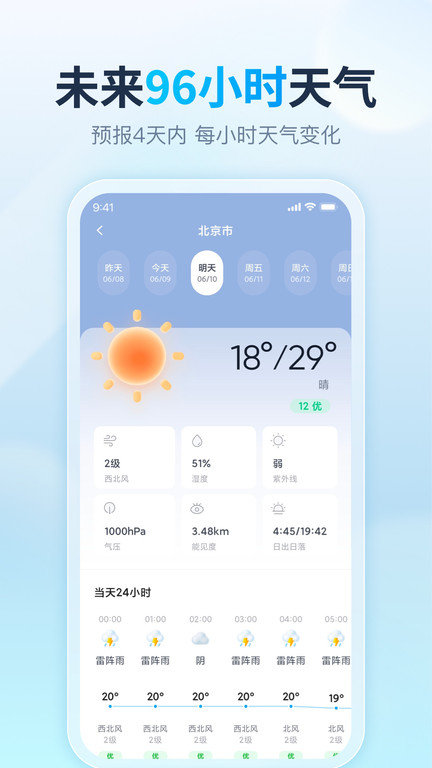 天天天气预报