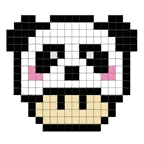 像素艺术亲色的数字