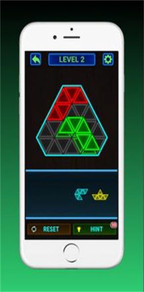 发光方块三角形拼图