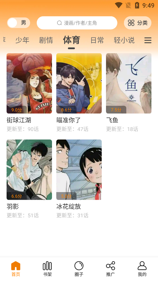 68漫画2023最新版