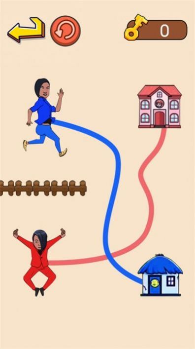 火柴人画线跑酷游戏