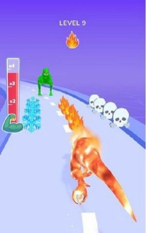 恐龙升级跑3D游戏