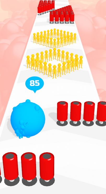 翻滚人群冲刺游戏