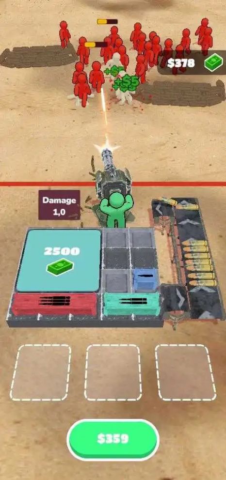 合并防御塔式枪基地游戏