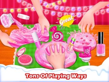 粉色圣诞彩妆史莱姆