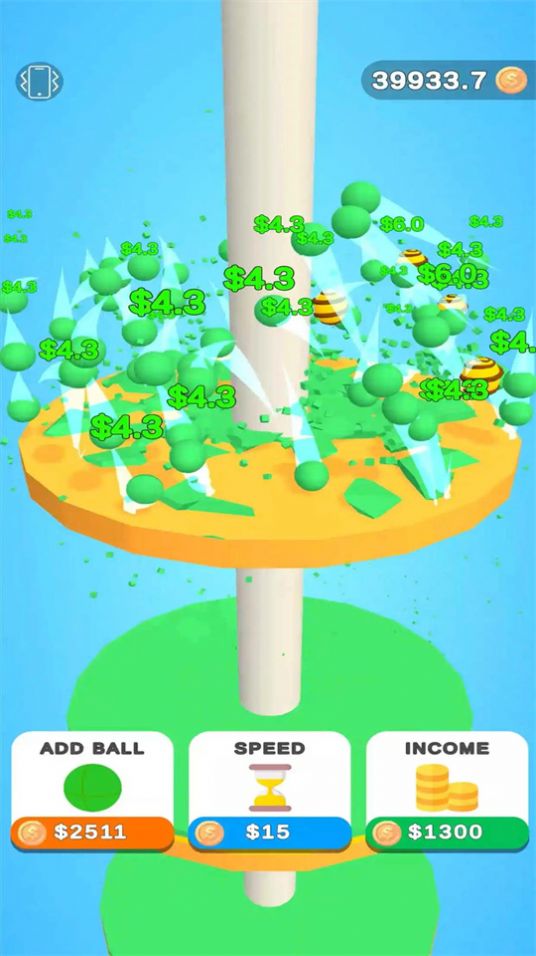 空闲球挖掘游戏