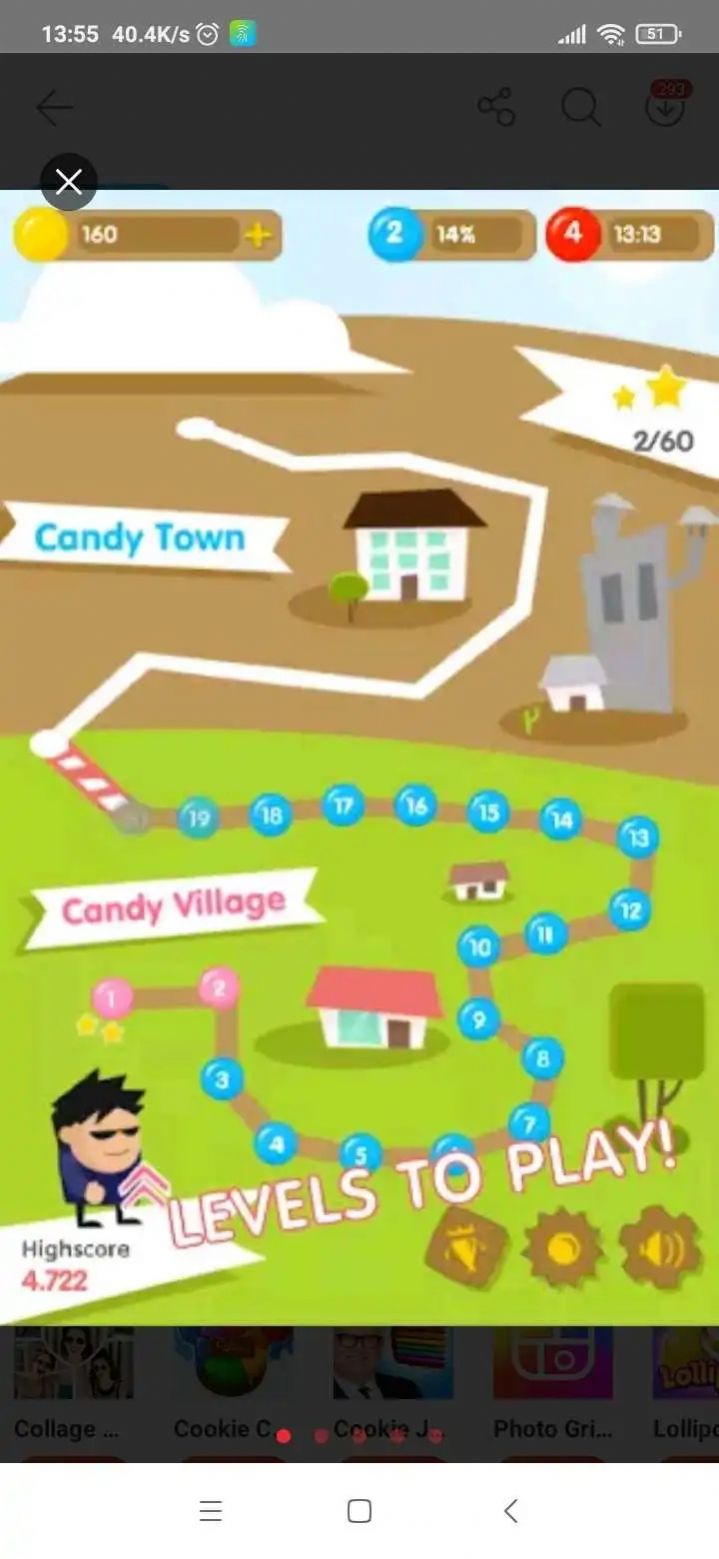 糖果打孔机游戏