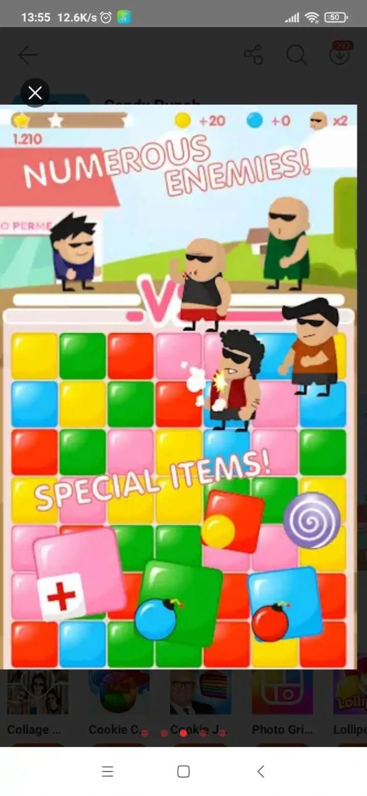 糖果打孔机游戏