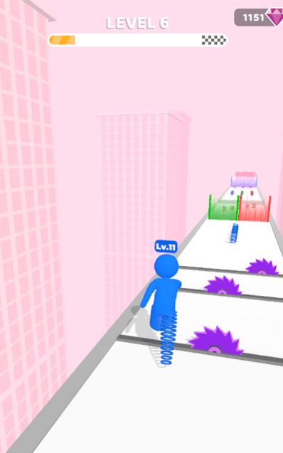 弹簧腿冲刺游戏