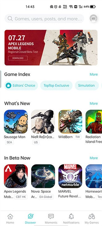 taptap国际版3.4.1