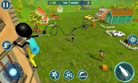 超级刺客绳索英雄游戏