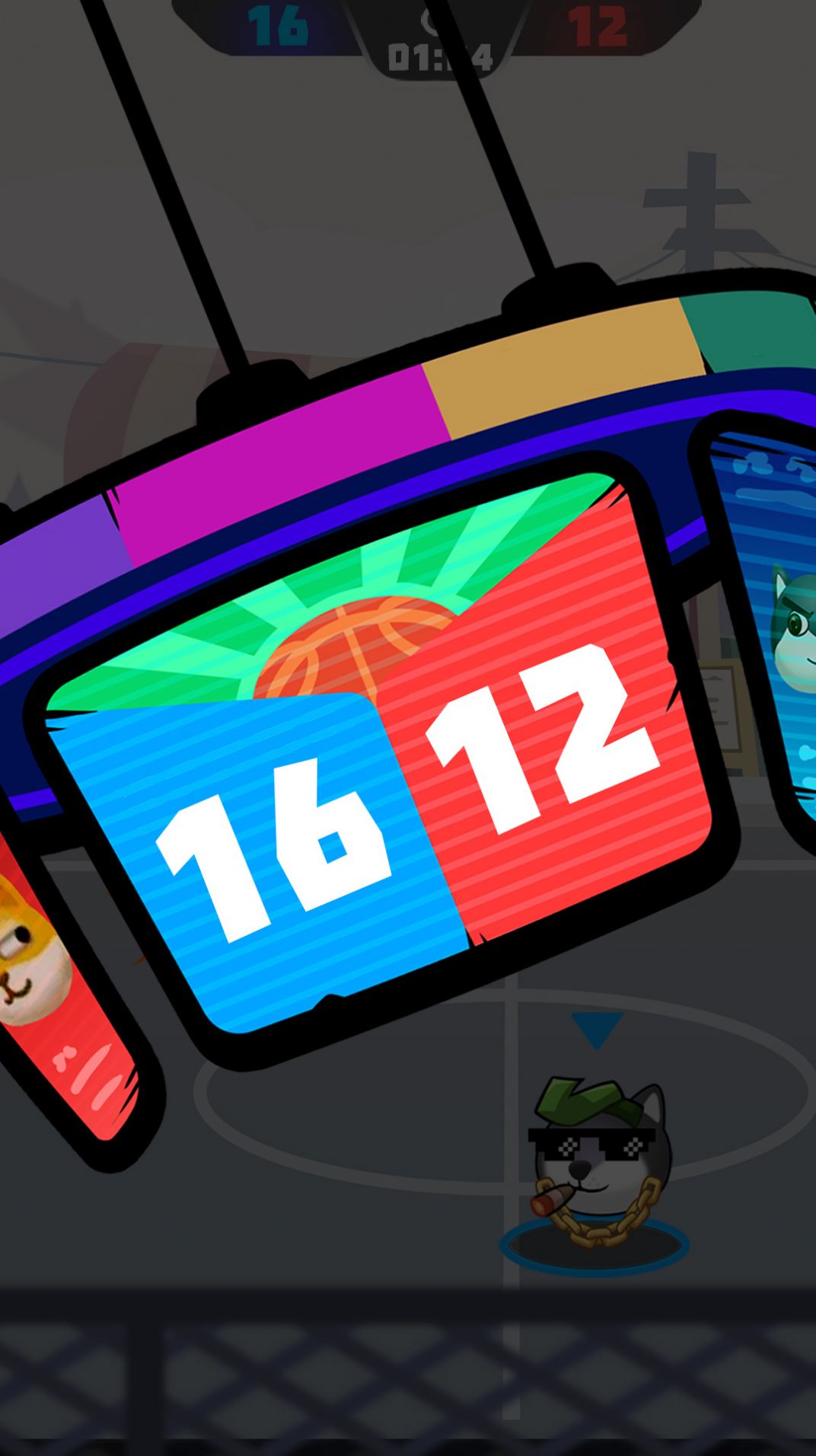 趣味双人篮球游戏