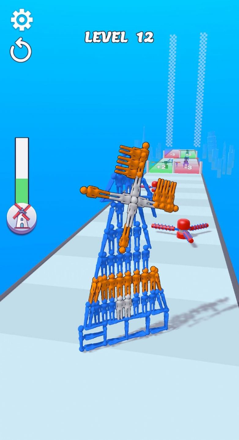 人墙建筑跑游戏