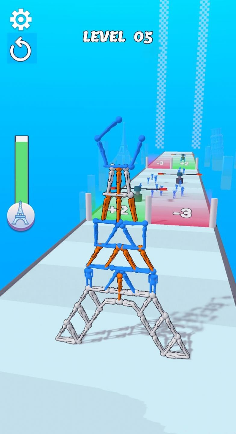 人墙建筑跑游戏