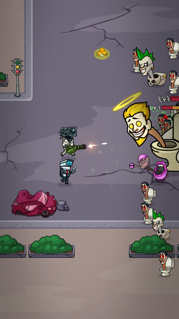 马桶人大战游戏