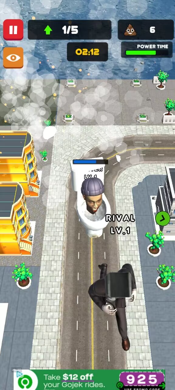 狂暴马桶人怪物粉碎游戏