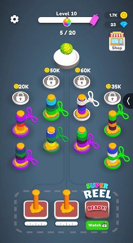 毛线分类游戏（Wool Sort）