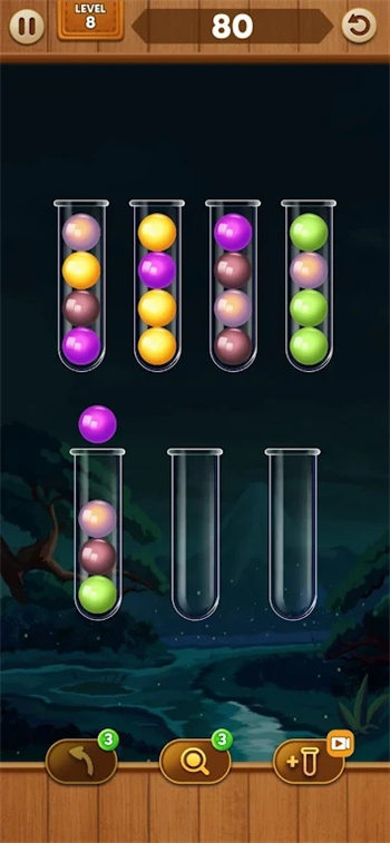 多彩球球分类排序游戏