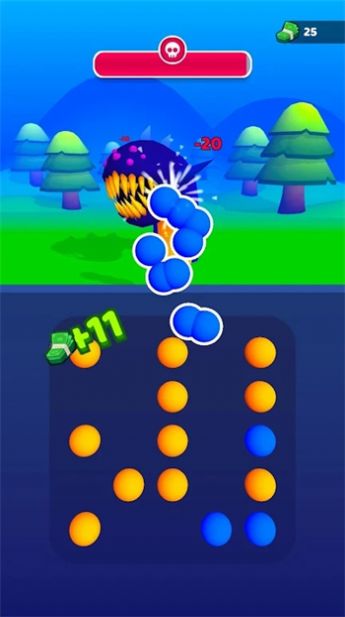 连接泡泡击败怪物