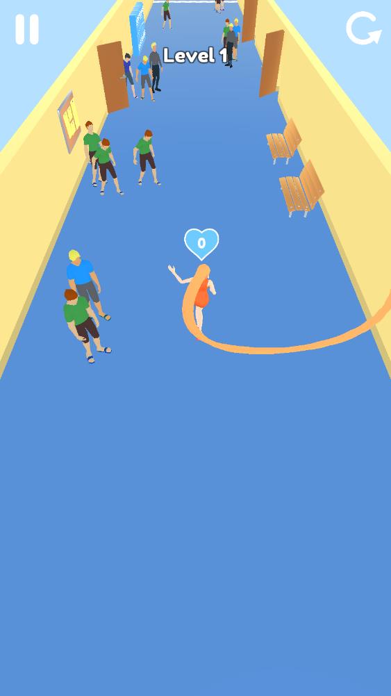 长发女王跑步 长发女王跑步