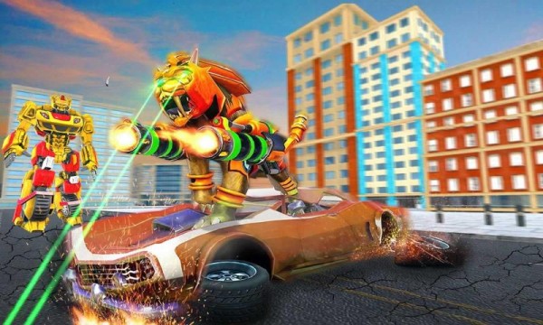 超级英雄飞狮机器人