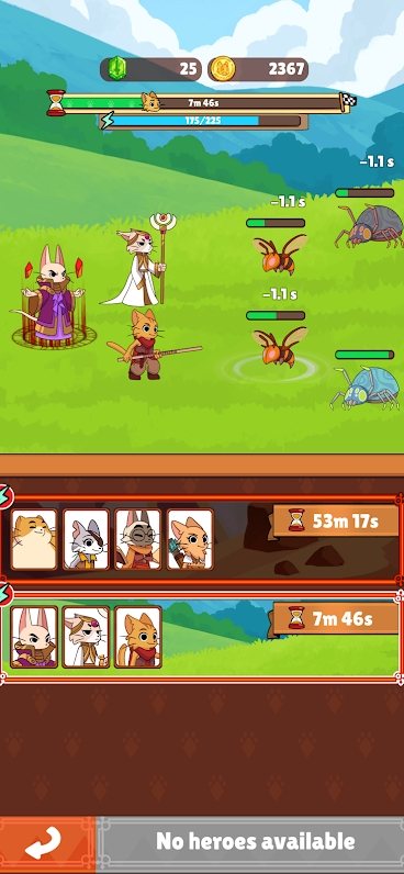 点击猫空闲英雄