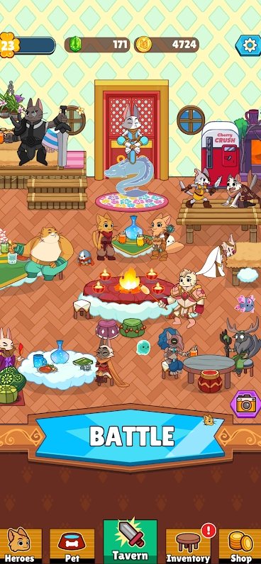 点击猫空闲英雄