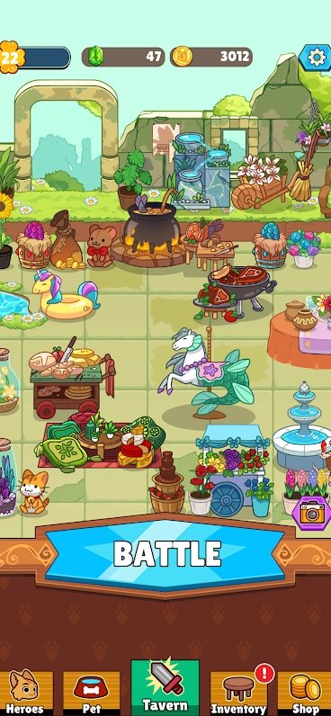 点击猫空闲英雄