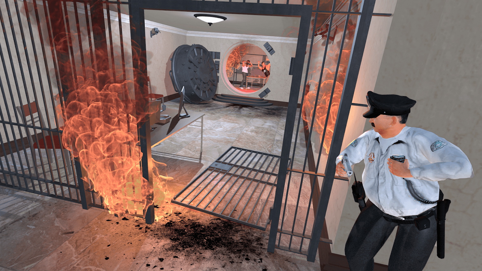 警车巡逻驾驶3d