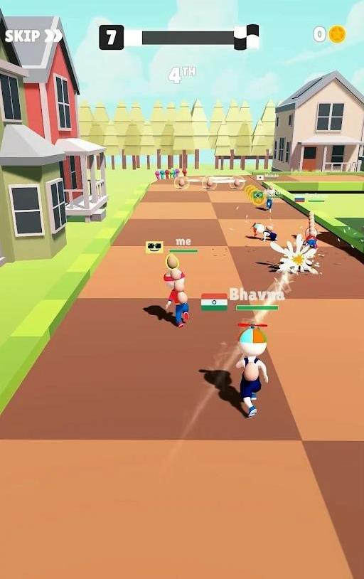 淘气赛跑 淘气赛跑