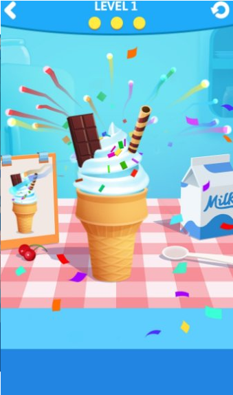 模拟果汁冰淇淋制作