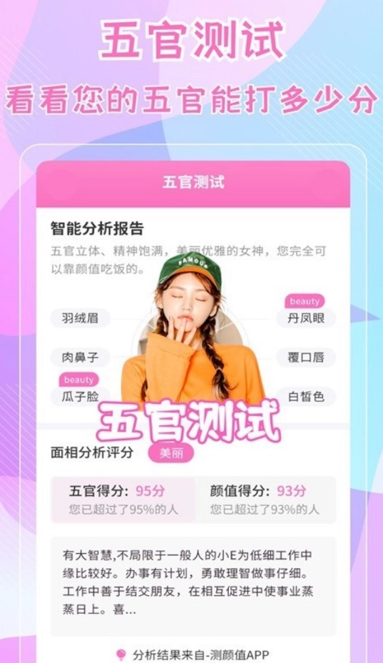 测五官 测五官