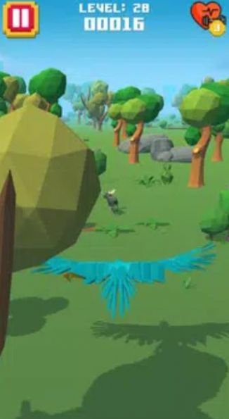 猛禽愤怒的小鸟猎杀动物