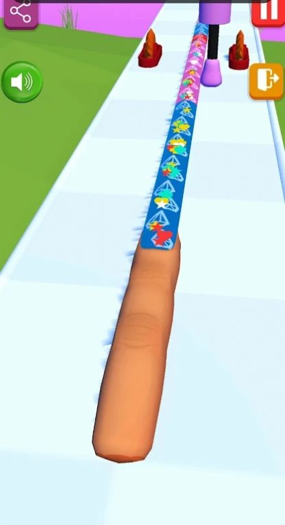 女孩指甲时尚跑3D