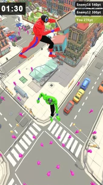 传奇绳索英雄拥挤现代城市