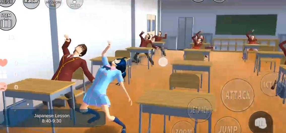 樱花校园模拟器1.39.73新动作