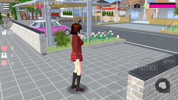 樱花校园模拟器新动作