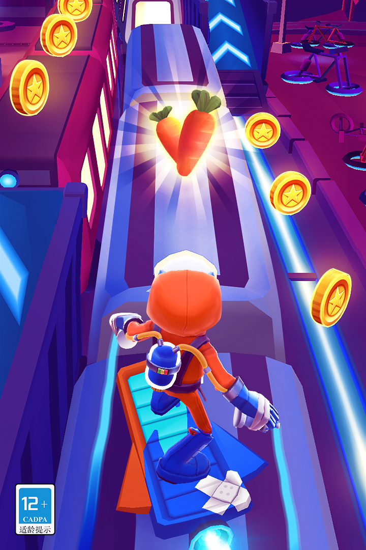 地铁跑酷笑脸金币版本锅铲