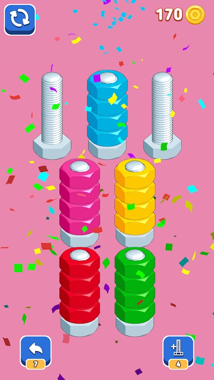 按颜色排序螺母 按颜色排序螺母